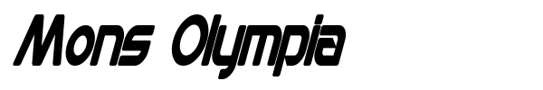 Mons Olympia font preview